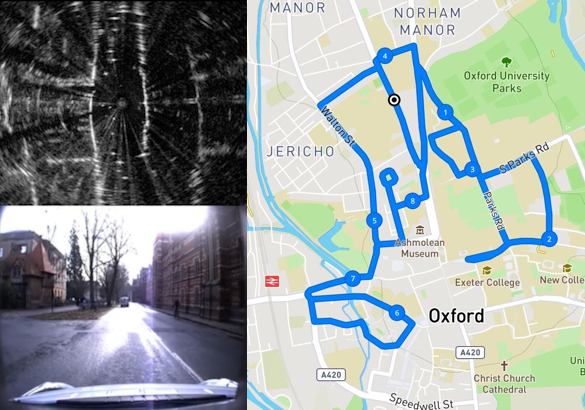 Loop-closure-detection, example on Oxford New City Dataset